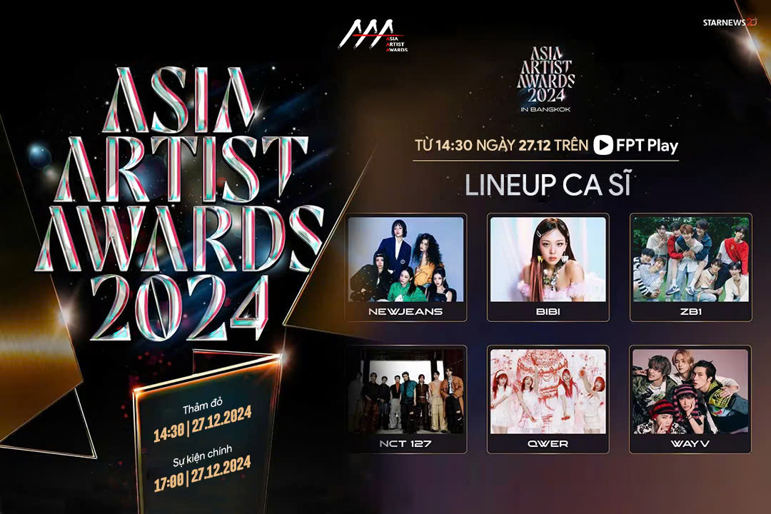 Asia Artist Awards 2024: Trực tiếp độc quyền trên FPT Play